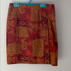 Talbots Silk Skirt